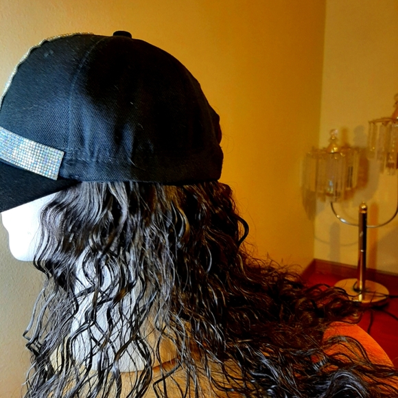Wig Hat Human Curly - Picture 4 of 5